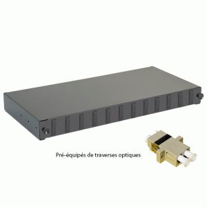 Tiroir optique 19" 12 FO 6 LC/LC duplex multimode - EOTIR12FO07D