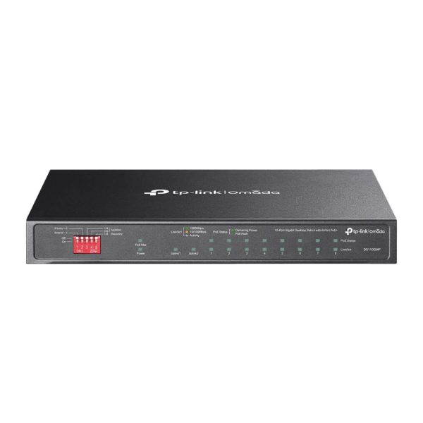 Switch L1 8 ports Giga POE+ 123 W +2 ports Giga - DS110GMP