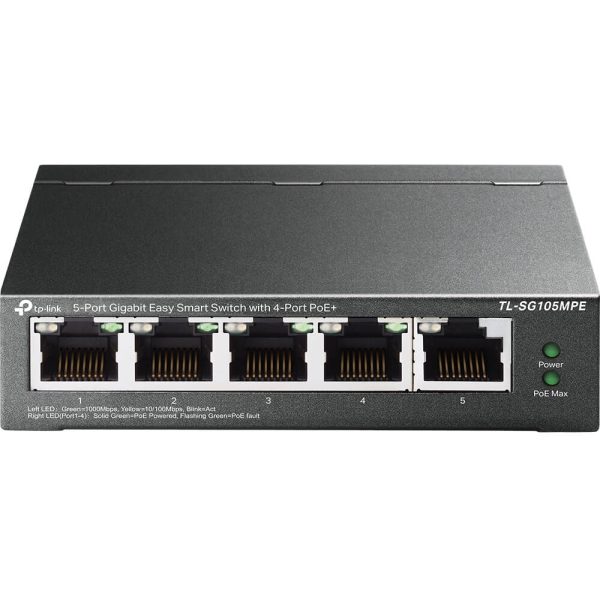 EasySmart switch SG105MPE 5 ports Gig dont 4 PoEat - TL-SG105MPE