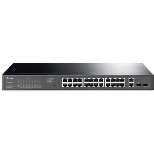 Switch 19" 26 ports Giga (24xPoE 250 W) + 2 SFP - TL-SG1428PE