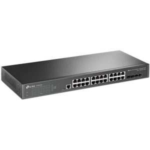 Switch 19" L2 24 ports Giga + 4 SFP+ 10Gb - TL-SG3428X