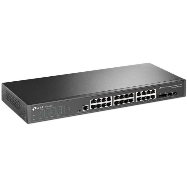 Switch 19" L2 24 ports Giga + 4 SFP+ 10Gb - TL-SG3428X