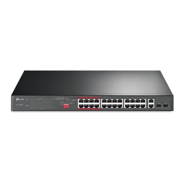 Switch 19" 24 ports 10/100 POE+ 250 W + 2 combo - TL-SL1226P