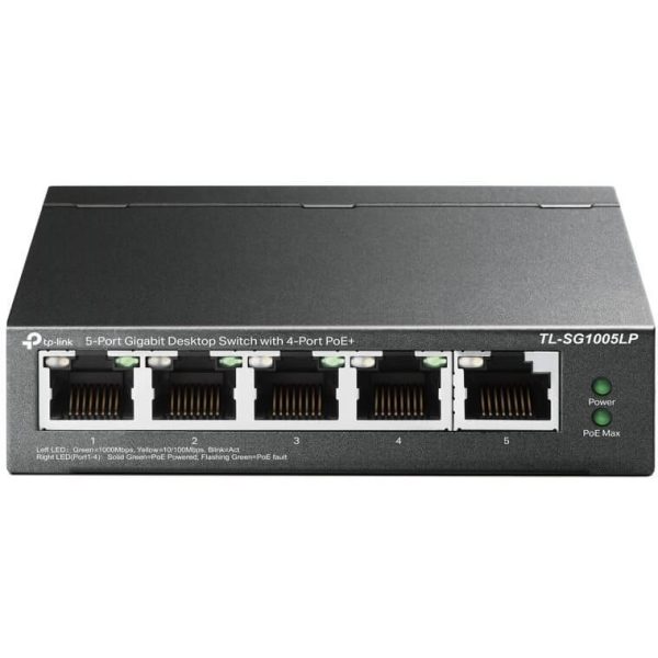 Switch 5 ports Giga dont 4 PoE 40 W - TL-SG1005LP