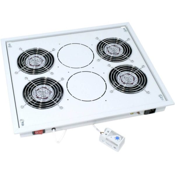 Chapeau de ventilation  4 ventil + thermostat gris - RAC-CH-X04-X3