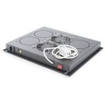 Chapeau de ventilation  2 ventil + thermostat noir - RAB-CH-X03-X3