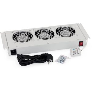 Chapeau de ventilation  3 ventil + thermostat gris - RAC-CH-X26-X1