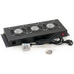 Chapeau de ventilation  3 ventil + thermostat noir - RAB-CH-X26-X1