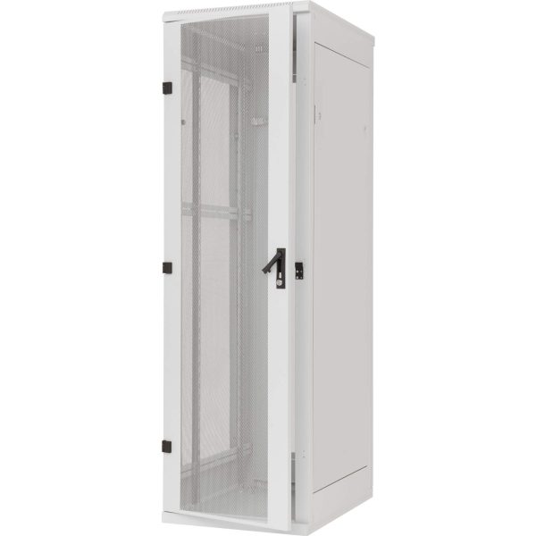 Baie 42U 600x800 lxP porte perforée 1pt grise
