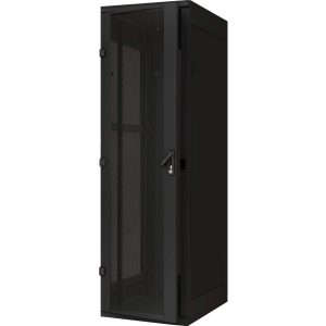 Baie 42U 600x1000 lxP porte perforée 1pt noire