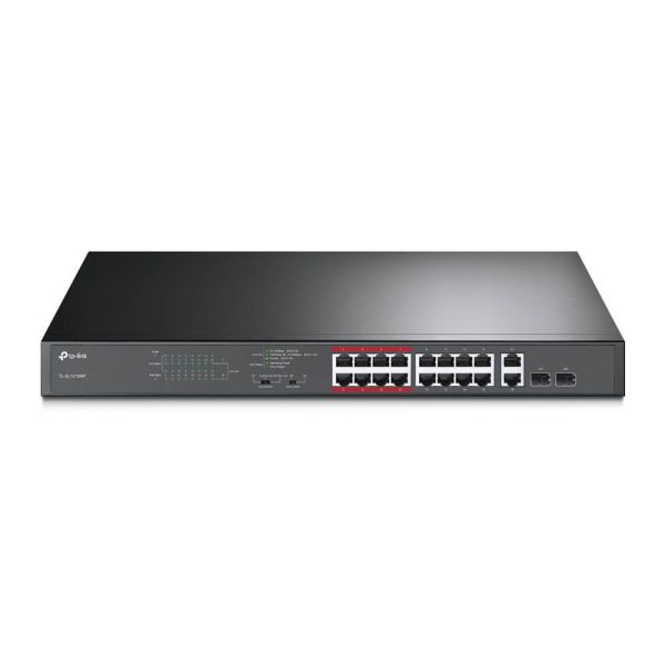 Switch 19" 16 ports 10/100 PoE (192W) LR + 2 combo - TL-SL1218MP