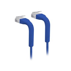 Cordon RJ45 formable 10cm ultra fin Cat6 bleu - U-CABLE-PATCH-RJ45-BL