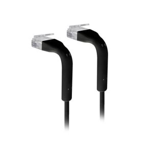 Cordon RJ45 formable 10cm ultra fin Cat6 noir - U-CABLE-PATCH-RJ45-BK