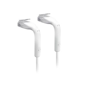 Cordon RJ45 formable 10cm ultra fin Cat6 blanc - U-CABLE-PATCH-RJ45