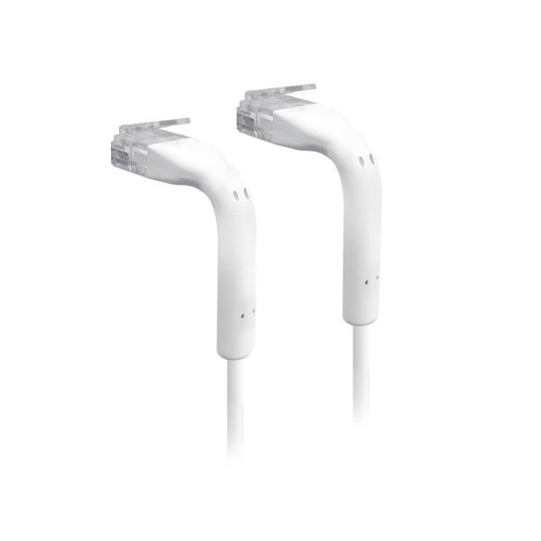 Cordon RJ45 formable 10cm ultra fin Cat6 blanc - U-CABLE-PATCH-RJ45