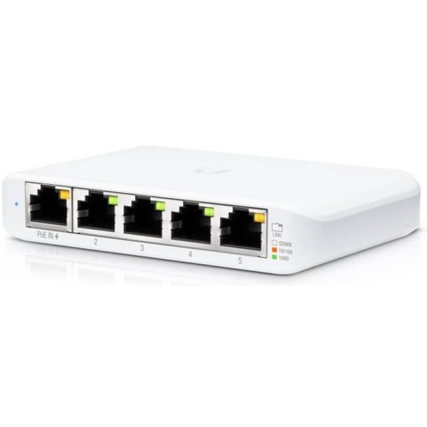 UniFi Switch 5 ports Giga dont 1 PoE in Flex Mini - USW-FLEX-MINI-EU