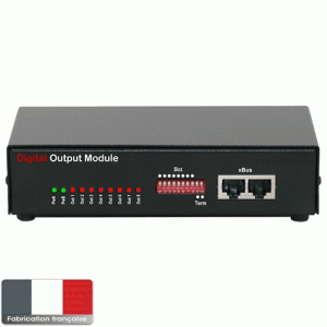 Module "output'' 8 contacts secs xBus VizioGuard - XBUS DOM