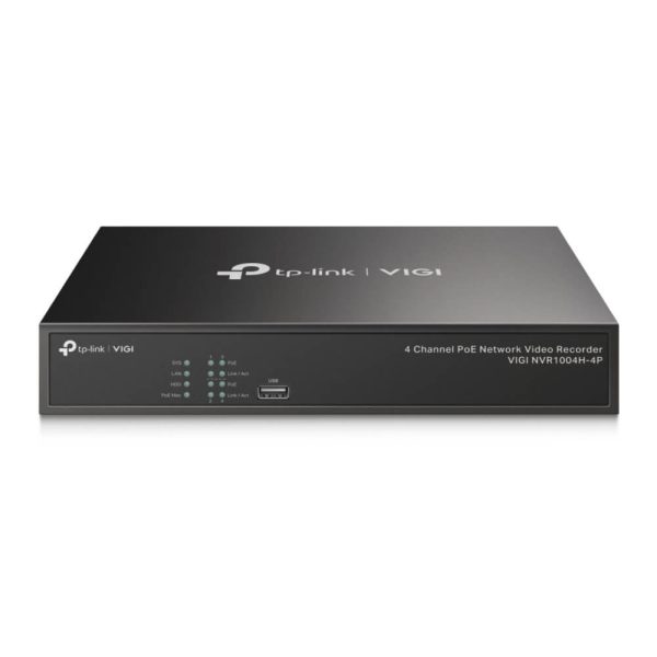 NVR 4 canaux 4x RJ45 PoE HDMI/VGA 1 HDD - VIGI NVR1004H-4P