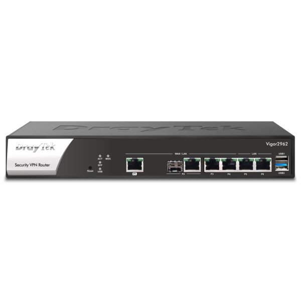 Routeur dual Wan 4+1 Lan Giga 200 VPN 50 SSL 2,5Gb - VIGOR2962
