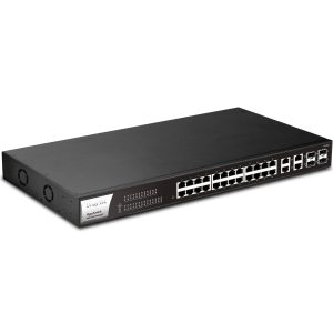 Switch Web Smart 24 Giga PoE + 4 Combo - VIGORSWITCH P1282