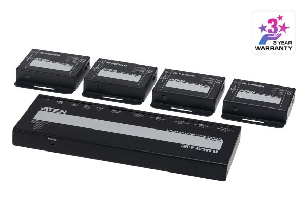 Splitter HDMI 4K Cat 6 avec 4 récepteurs - VS1824KIT-AT-G
