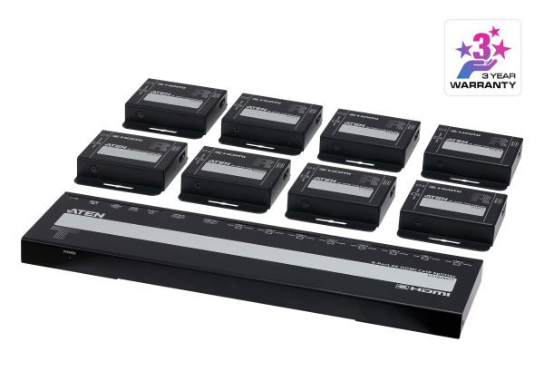 Splitter HDMI 4K Cat 6 avec 8 récepteurs - VS1828KIT-AT-G