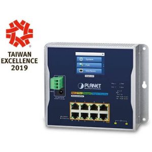 Switch mural LCD L3 8 ports Giga PoE at 240W 2xSFP - WGS-5225-8P2SV