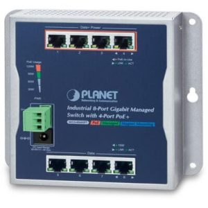 Switch mural 8 ports Giga PoE at 144W - WGS-804HPT