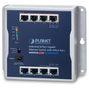 Switch mural 8 ports Giga dont 4 PoE at 60W - WGS-814HP