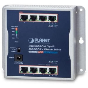 Switch mural 8 ports Giga PoE at 120W - WGS-818HP