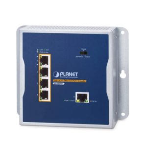 Switch mural 1 PoE bt In / 4 PoE at Out - WGS-E304PT
