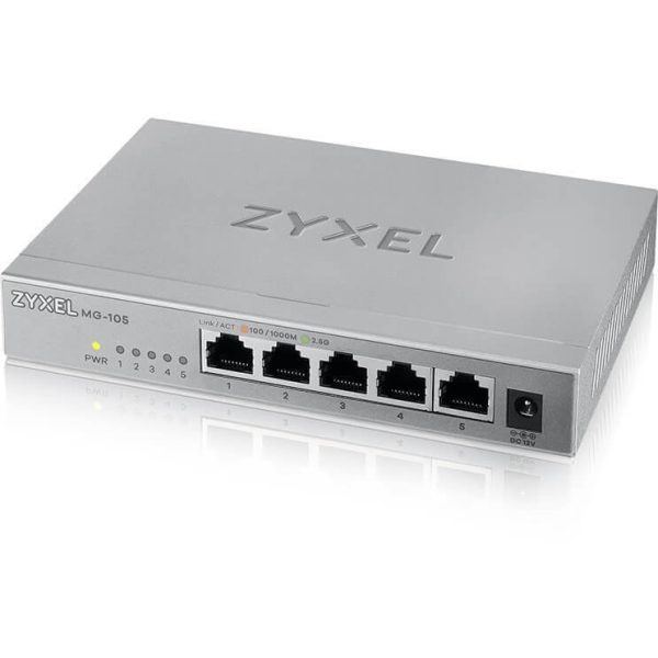 Switch 5 ports 2,5G MultiGiga boitier métal - MG-105-ZZ0101F