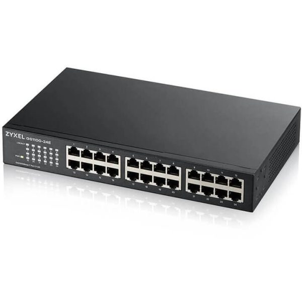Switch 24 ports Gigabit desktop sans venti. - GS1100-24E-EU0103F