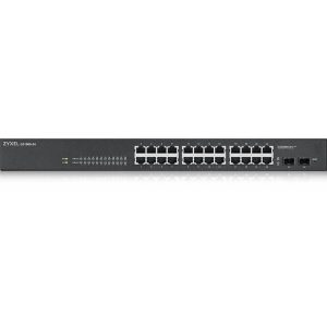 Switch 19" Smart 24 ports Giga +2 SFP fanless - GS1900-24-EU0102F