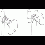 Kit de montage sur mât pour Zy-OUTAPKIT - ACCESSORY-ZZ0106F