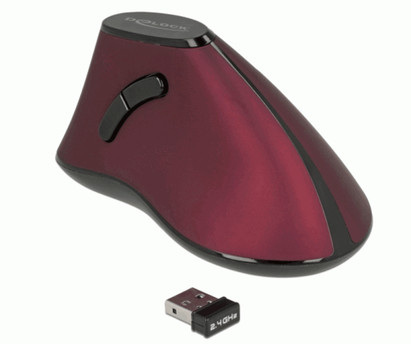 Souris sans fil USB ergonomique 5 boutons - 12528
