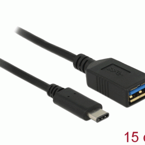 Adaptateur 15cm USB 3.1 A Femelle > C Mâle - 65634